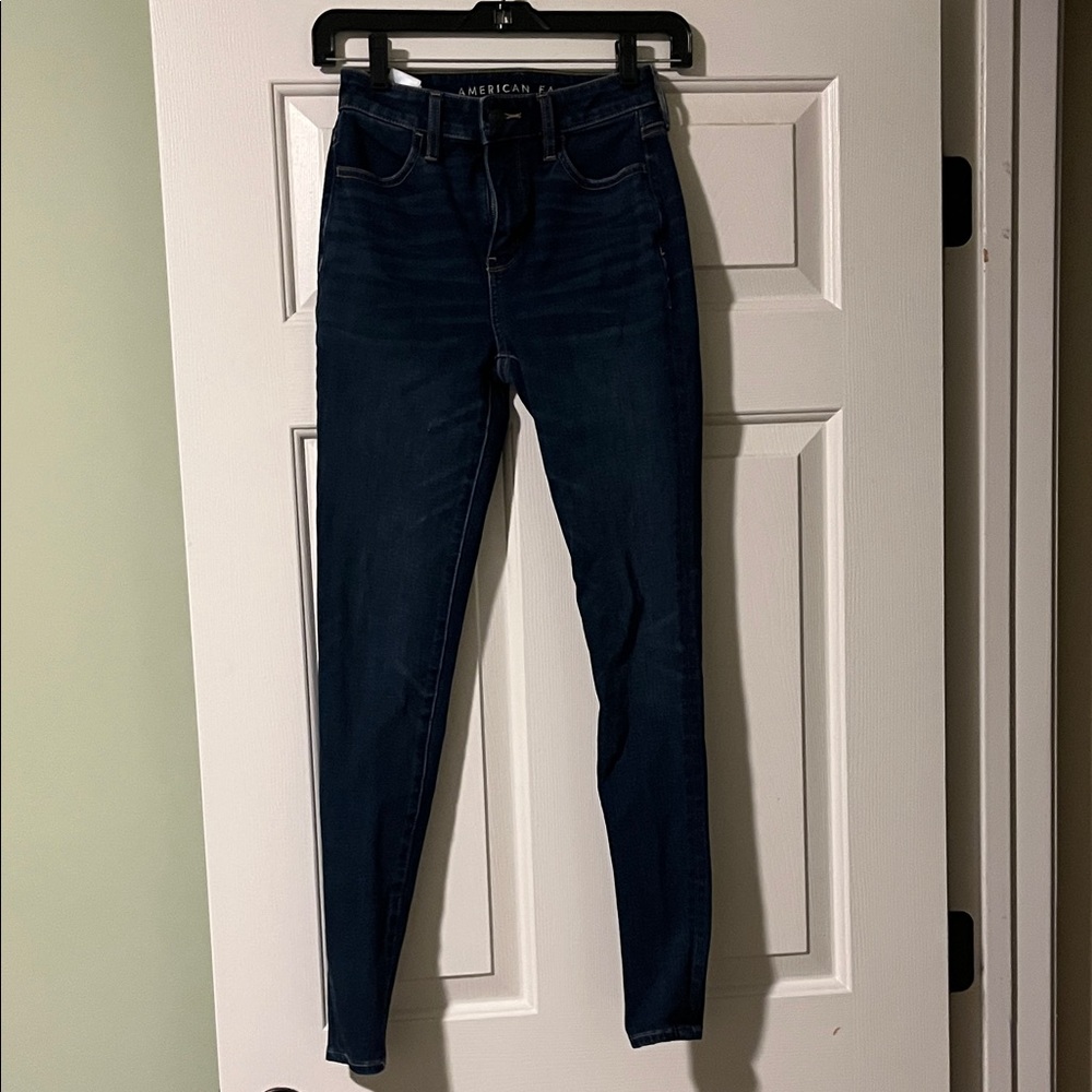 American Eagle Outfitters Women's Dark Indigo Skinny Jeans
